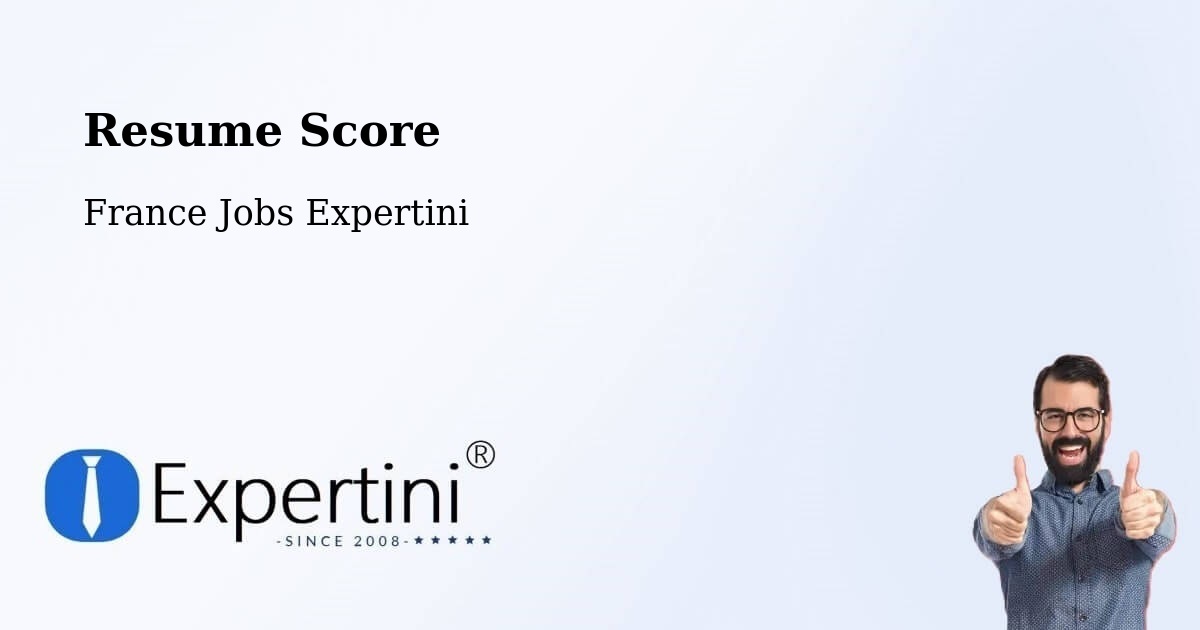 Resume Score & Job Description Match Tool – Gray - France Jobs Expertini