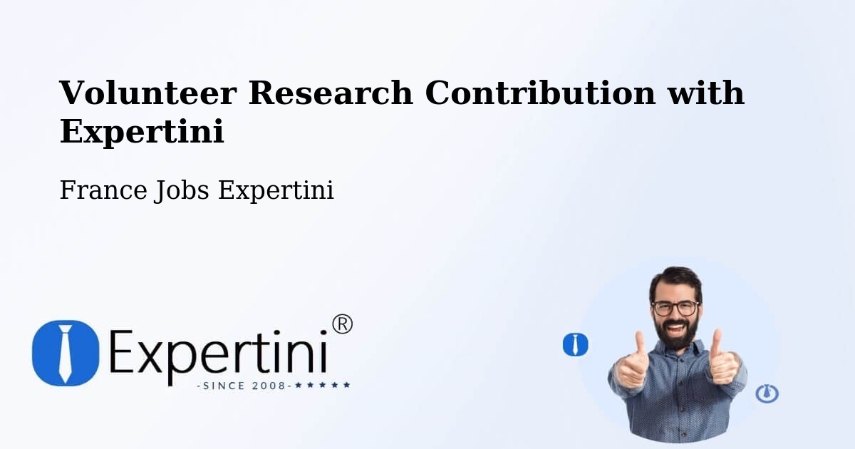 Volunteer Research Contribution Program – Gray - France Jobs Expertini